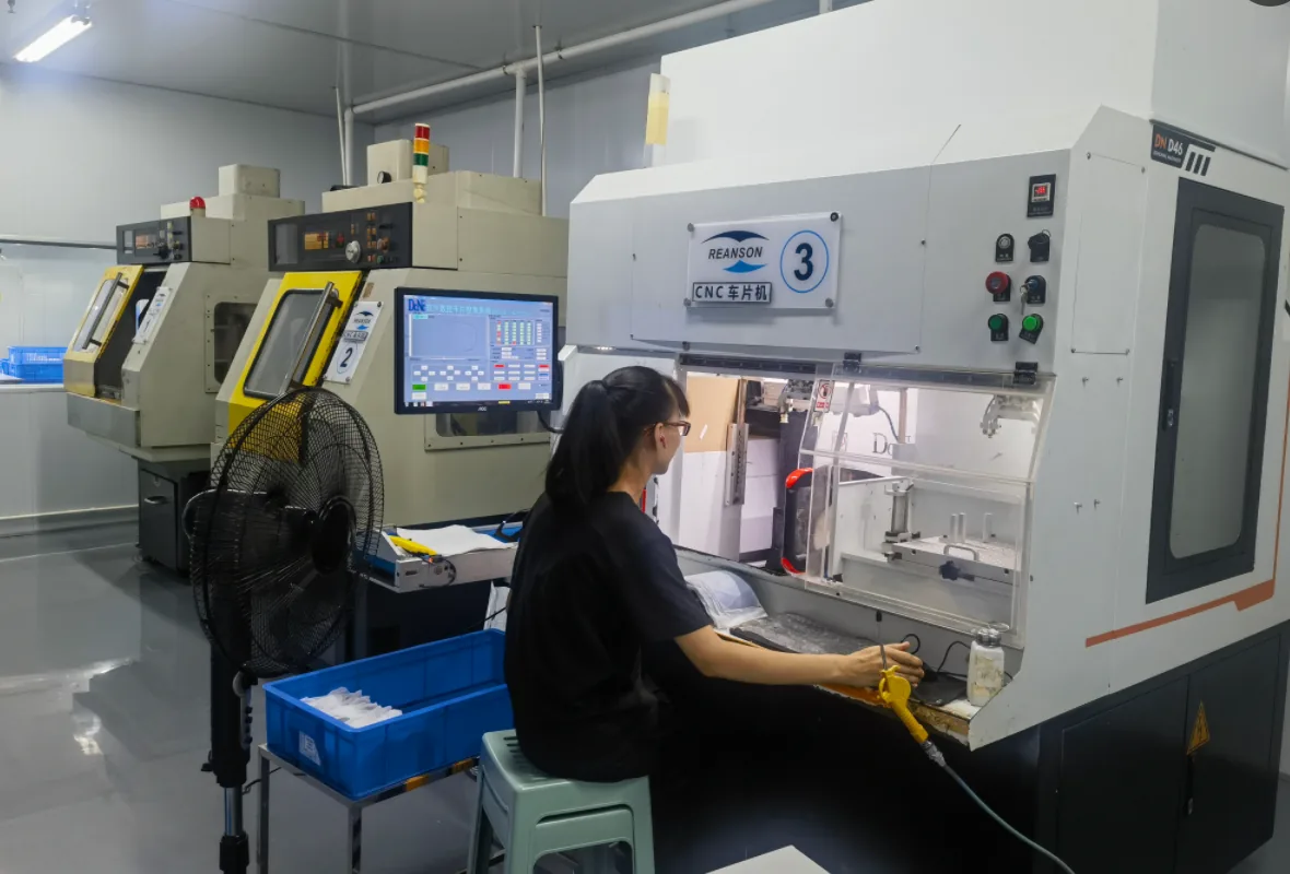 Lens processing at a Reanson production facility